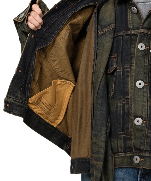 Maison MIHARA YASUHIRO（メゾンミハラヤスヒロ）の「Front Layered Denim Jacket（ブルゾン・メンズ・インディゴブルー/ブラック・48/46/44）」の18枚目の写真