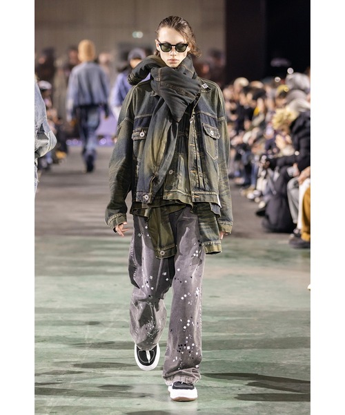 Maison MIHARA YASUHIRO（メゾンミハラヤスヒロ）の「Front Layered Denim Jacket（ブルゾン・メンズ・インディゴブルー/ブラック・48/46/44）」の8枚目の写真