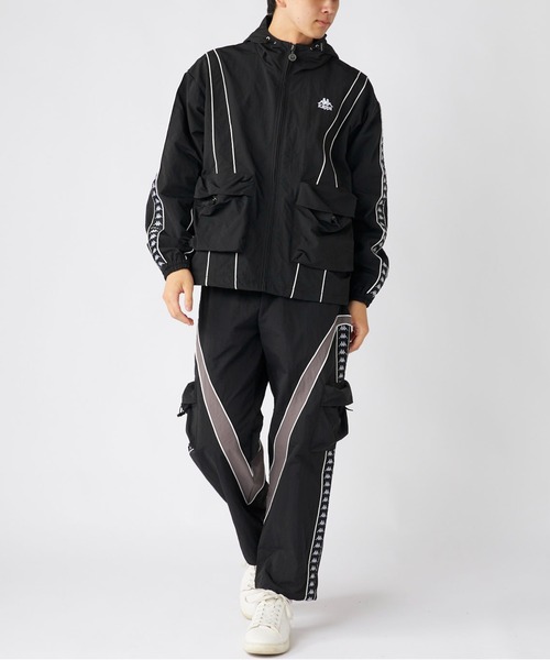 Kappa（カッパ）の「ナイロンジャケット（ナイロンジャケット・メンズ・ブラック/グレー・X-LARGE/LARGE/MEDIUM）」の3枚目の写真