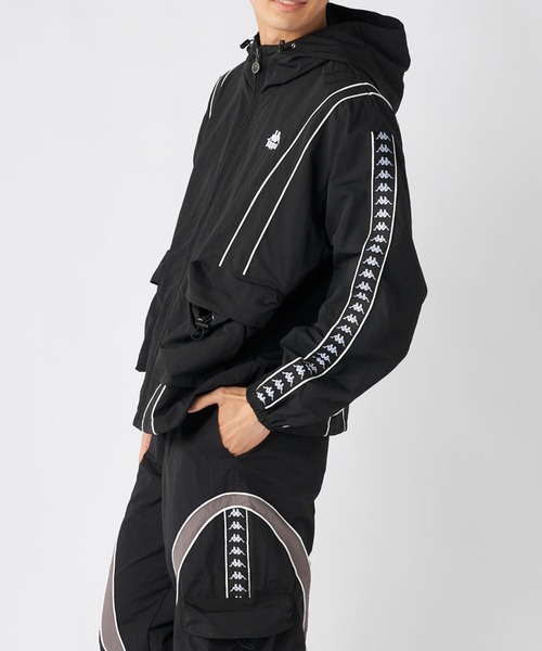 Kappa（カッパ）の「ナイロンジャケット（ナイロンジャケット・メンズ・ブラック/グレー・X-LARGE/LARGE/MEDIUM）」の4枚目の写真