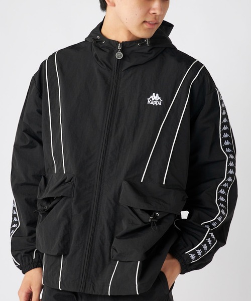 Kappa（カッパ）の「ナイロンジャケット（ナイロンジャケット・メンズ・ブラック/グレー・X-LARGE/LARGE/MEDIUM）」の5枚目の写真