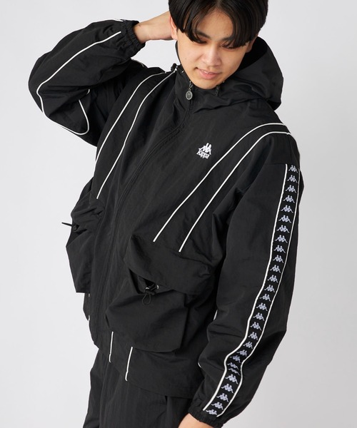 Kappa（カッパ）の「ナイロンジャケット（ナイロンジャケット・メンズ・ブラック/グレー・X-LARGE/LARGE/MEDIUM）」の6枚目の写真