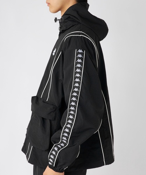 Kappa（カッパ）の「ナイロンジャケット（ナイロンジャケット・メンズ・ブラック/グレー・X-LARGE/LARGE/MEDIUM）」の8枚目の写真