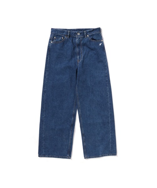 A BATHING APE(アベイシングエイプ)の「CHAMPION LOGO 12 OZ DENIM PANTS(デニムパンツ・レディース・ブラック/インディゴブルー・SMALL/MEDIUM)」の2枚目の写真