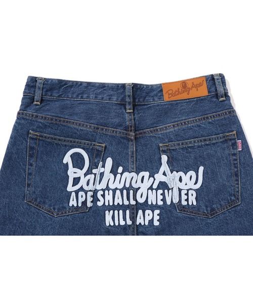 A BATHING APE(アベイシングエイプ)の「CHAMPION LOGO 12 OZ DENIM PANTS(デニムパンツ・レディース・ブラック/インディゴブルー・SMALL/MEDIUM)」の7枚目の写真