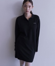 HONEY MI HONEY | logo polo knit mini one-piece(ワンピース)