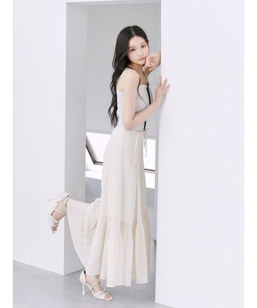 EATME（イートミー）の「ギャザーロングスカート（スカート・レディース・アイボリー/ブラック/ブルー・FREE）」の22枚目の写真