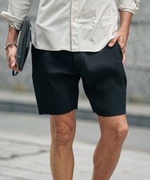 【SOMEDIFF】プリーツショーツ ハーフパンツ メンズ ショーツ 短パン 膝上丈 サムディフ グレー ブラック 春服