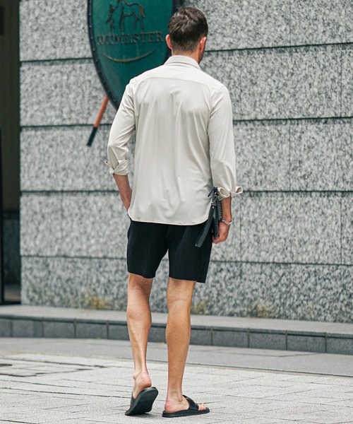 SOMEDIFF(サムディフ)の「【SOMEDIFF】プリーツショーツ ハーフパンツ メンズ ショーツ 短パン 膝上丈 サムディフ グレー ブラック 春服(その他パンツ・メンズ・ブラック/グレー/カーキ・M/L/XL)」の8枚目の写真