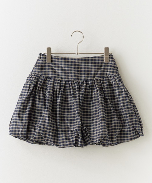 ROOPTOKYO（ループトウキョウ）の「Volume Gather Mini Skirt / ボリューム ギャザーバルーンスカート 秋物 秋服 2026年秋冬（スカート・レディース・ホワイト/チェック/ブラック・FREE）」の15枚目の写真
