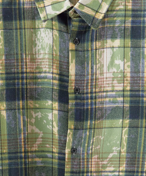 ROOPTOKYO（ループトウキョウ）の「ヴィンテージ風 半袖チェックシャツ（シャツ/ブラウス・メンズ・グリーン/ブルー/パープル・L/M）」の5枚目の写真
