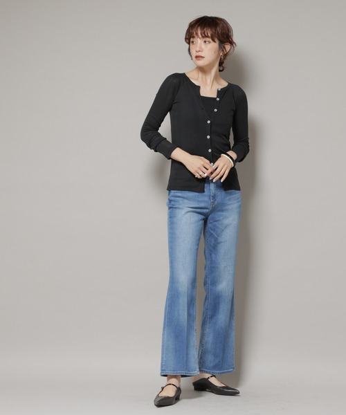 Healthy denim（ヘルシーデニム）の「Healthy DENIM/Lotus フレアデニム（デニムパンツ・レディース・ブルー/ダークブルー・22/23/24）」の13枚目の写真