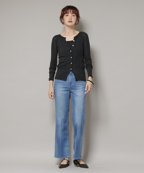 Healthy denim（ヘルシーデニム）の「Healthy DENIM/Lotus フレアデニム（デニムパンツ・レディース・ブルー/ダークブルー・22/23/24）」の12枚目の写真