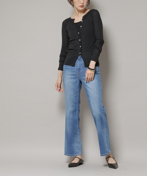 Healthy denim（ヘルシーデニム）の「Healthy DENIM/Lotus フレアデニム（デニムパンツ・レディース・ブルー/ダークブルー・22/23/24）」の10枚目の写真