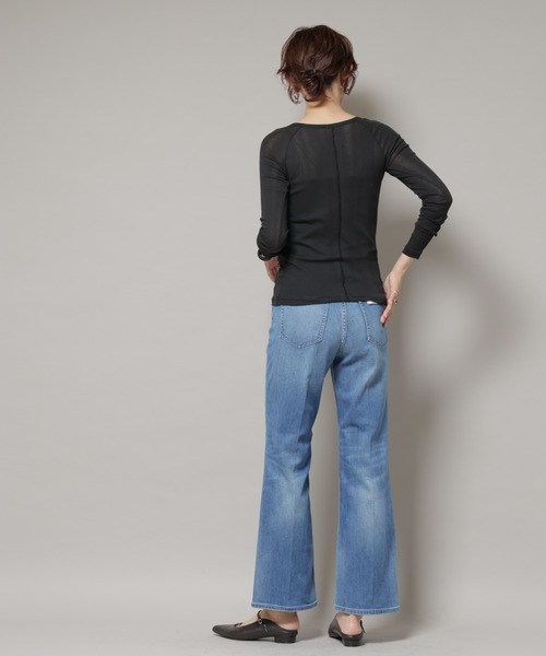 Healthy denim（ヘルシーデニム）の「Healthy DENIM/Lotus フレアデニム（デニムパンツ・レディース・ブルー/ダークブルー・22/23/24）」の14枚目の写真