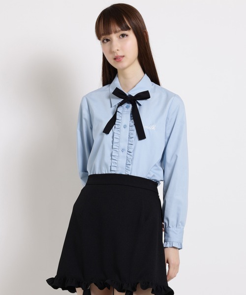 MILK(ミルク)の「Bow tie ブラウス(シャツ/ブラウス・レディース・C/A/B・FREE)」の2枚目の写真