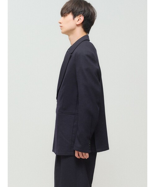 MIDIUMISOLID（ミディウミソリッド）の「MIDIUMISOLID Men’s ウールサージジャケット（ダウンジャケット/コート・メンズ・ブラック/ネイビー・48）」の7枚目の写真