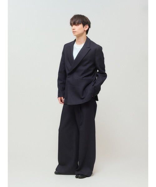 MIDIUMISOLID（ミディウミソリッド）の「MIDIUMISOLID Men’s ウールサージジャケット（ダウンジャケット/コート・メンズ・ブラック/ネイビー・48）」の10枚目の写真