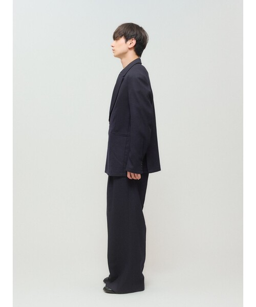 MIDIUMISOLID（ミディウミソリッド）の「MIDIUMISOLID Men’s ウールサージジャケット（ダウンジャケット/コート・メンズ・ブラック/ネイビー・48）」の11枚目の写真