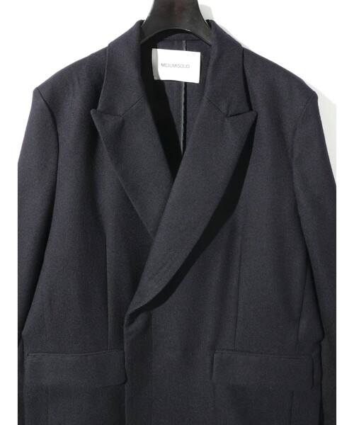 MIDIUMISOLID（ミディウミソリッド）の「MIDIUMISOLID Men’s ウールサージジャケット（ダウンジャケット/コート・メンズ・ブラック/ネイビー・48）」の13枚目の写真