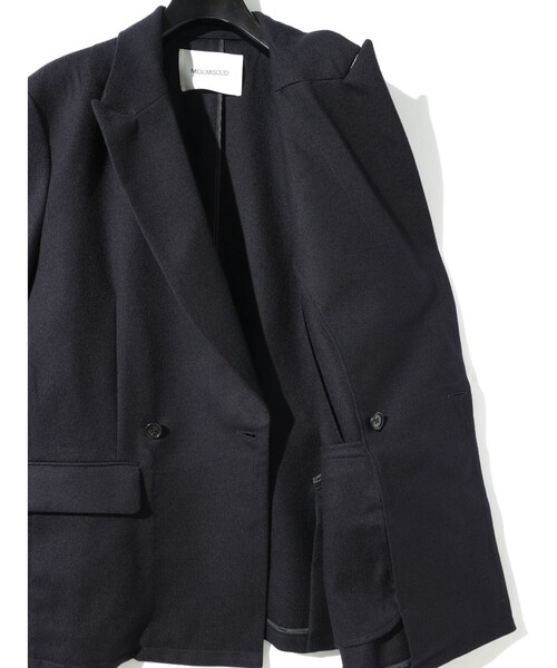MIDIUMISOLID（ミディウミソリッド）の「MIDIUMISOLID Men’s ウールサージジャケット（ダウンジャケット/コート・メンズ・ブラック/ネイビー・48）」の16枚目の写真