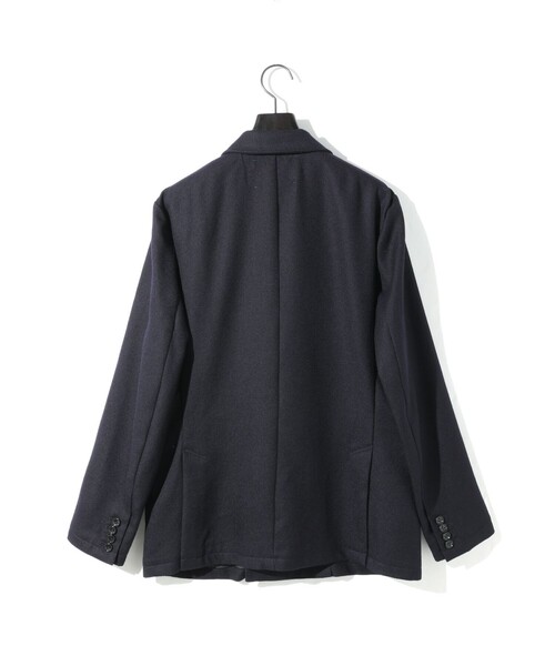 MIDIUMISOLID（ミディウミソリッド）の「MIDIUMISOLID Men’s ウールサージジャケット（ダウンジャケット/コート・メンズ・ブラック/ネイビー・48）」の17枚目の写真