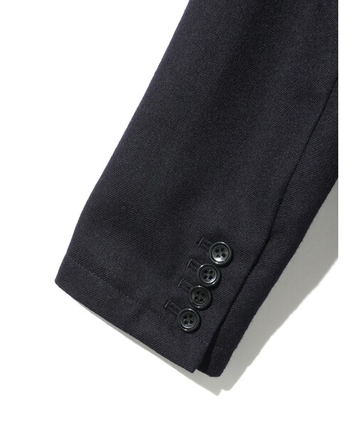 MIDIUMISOLID（ミディウミソリッド）の「MIDIUMISOLID Men’s ウールサージジャケット（ダウンジャケット/コート・メンズ・ブラック/ネイビー・48）」の19枚目の写真