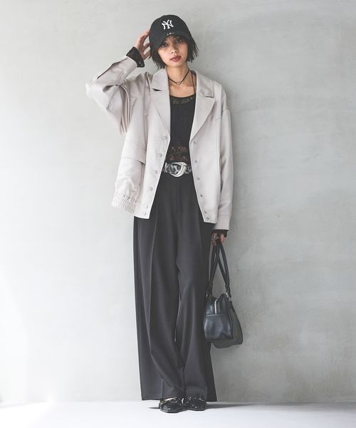 PAGEBOY（ページボーイ）の「イージケアスラックス《マシンウォッシャブル》（スラックス・レディース・ブラック/グレー/ベージュ・SMALL/MEDIUM）」の8枚目の写真