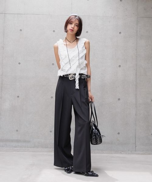 PAGEBOY（ページボーイ）の「イージケアスラックス《マシンウォッシャブル》（スラックス・レディース・ブラック/グレー/ベージュ・SMALL/MEDIUM）」の18枚目の写真