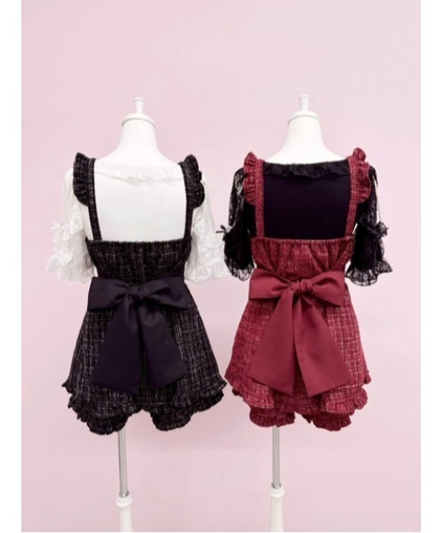 ハートエプロンツイードSETUP（ワンピース）｜Ank Rouge（アン