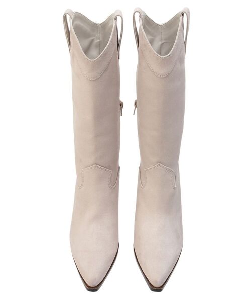 MERCURYDUO（マーキュリーデュオ）の「ウエスタンミドルブーツ（ブーツ・レディース・ブラック/ライトグレー・36/38）」の5枚目の写真