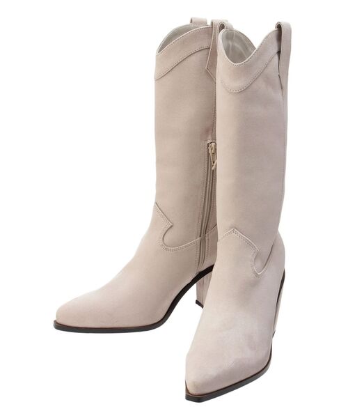 MERCURYDUO（マーキュリーデュオ）の「ウエスタンミドルブーツ（ブーツ・レディース・ブラック/ライトグレー・36/38）」の11枚目の写真