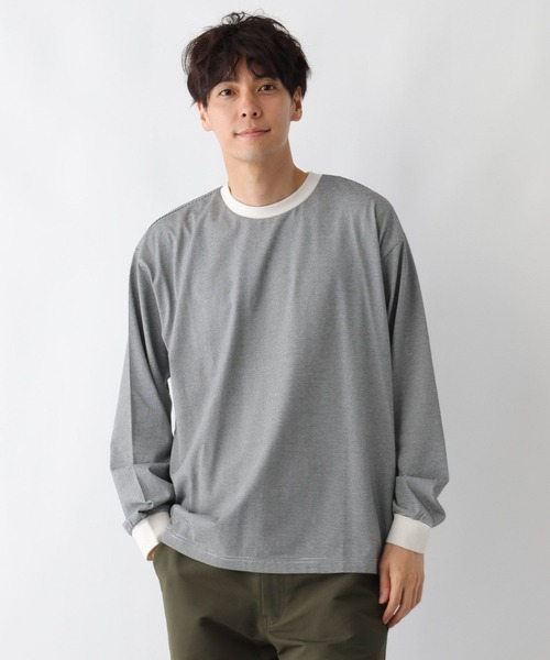 FOUND GOOD（ファウンドグッド）の「ボーダーLS/T（Tシャツ/カットソー・メンズ・グレー系5/ブラック/グリーン・XL/M/L）」の10枚目の写真