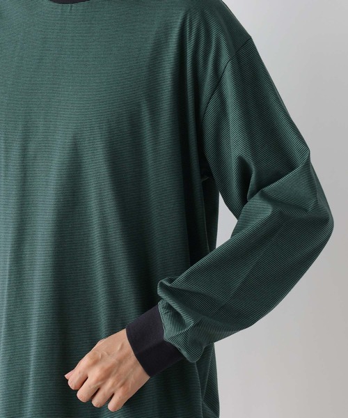 FOUND GOOD（ファウンドグッド）の「ボーダーLS/T（Tシャツ/カットソー・メンズ・グレー系5/ブラック/グリーン・XL/M/L）」の18枚目の写真