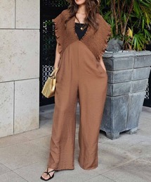 サロペット・オーバーオール・オールインワン esutoreja Wide pants romper esutoreja｜エストレジャのオールインワン・サロペット通販
