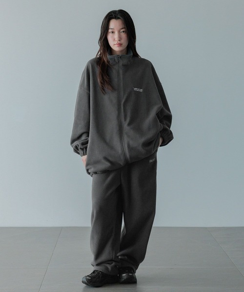 LOWRYS FARM（ローリーズファーム）の「【LFM(U)】FLEECE ZIP ブルゾン　 592723（ブルゾン・メンズ・ブラック/チャコールグレー・MEDIUM/LARGE）」の9枚目の写真
