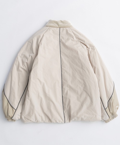 MAISON SPECIAL(メゾンスペシャル)の「Velour Combination Puffer Blouson/ベロアコンビパッファーブルゾン(ブルゾン・レディース・グリーン/ピンク/ホワイト・FREE)」の18枚目の写真