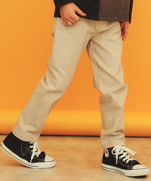THE SHOP TK (ザ ショップ ティーケー )の「【110-160/洗濯機OK】のびーるパンツストレート(その他パンツ・キッズ・ブラック/ネイビー/ライトベージュ・11/12/15 /13/14/16)」の2枚目の写真