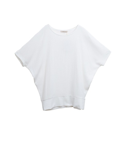 libelle more(リベル モア)の「シャーリングドルマントップス(Tシャツ/カットソー・レディース・オフホワイト/ブラウン系その他/ブラック/ホワイト系その他・M)」の8枚目の写真