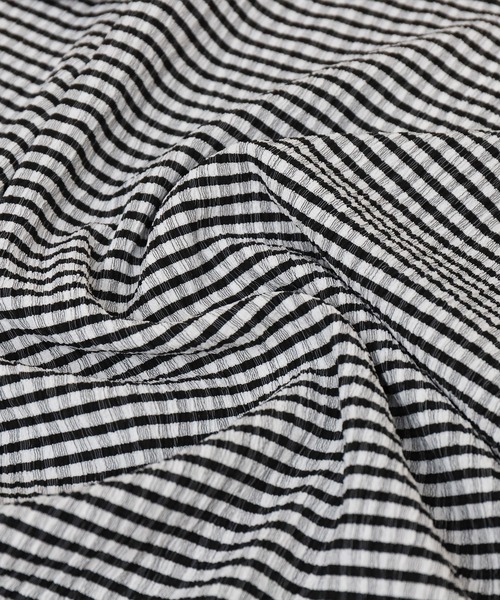 libelle more(リベル モア)の「シャーリングドルマントップス(Tシャツ/カットソー・レディース・オフホワイト/ブラウン系その他/ブラック/ホワイト系その他・M)」の12枚目の写真