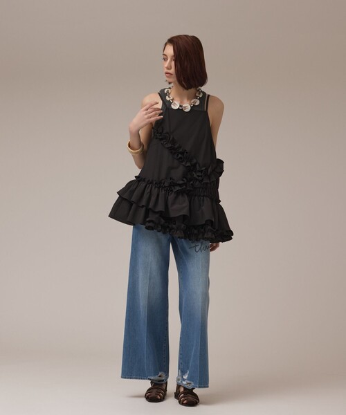 Diagram(ダイアグラム)の「バギ-デニムパンツ (My Beautiful Things)(デニムパンツ・レディース・ブルー・36/38)」の9枚目の写真