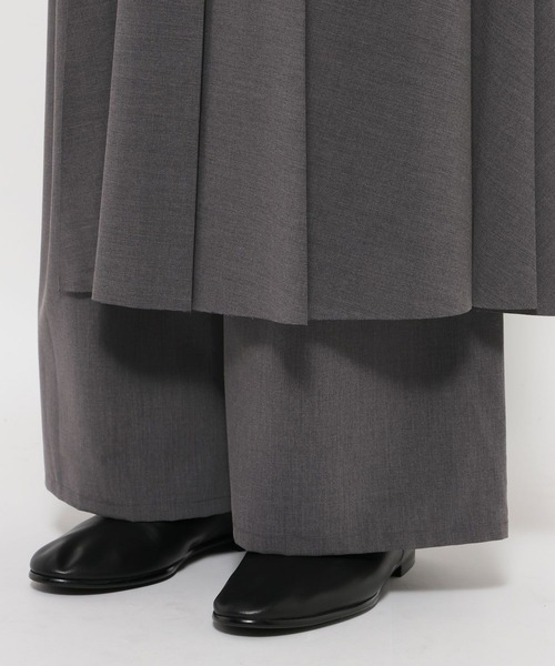 HARE（ハレ）の「ロングスカートレイヤードパンツ(HARE)（その他パンツ・メンズ・ブラック/グレー・FREE）」の17枚目の写真