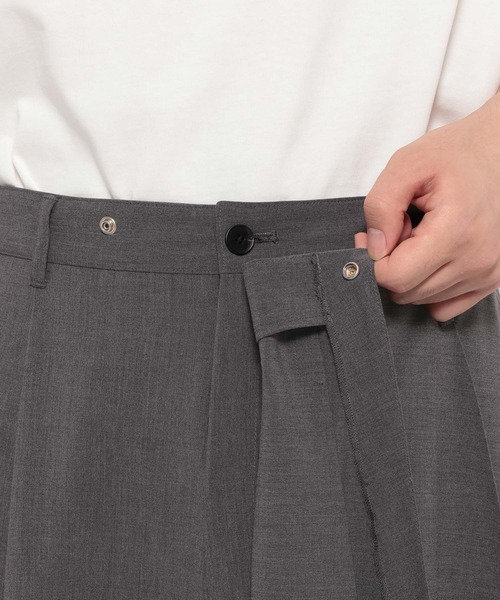 HARE（ハレ）の「ロングスカートレイヤードパンツ(HARE)（その他パンツ・メンズ・ブラック/グレー・FREE）」の19枚目の写真