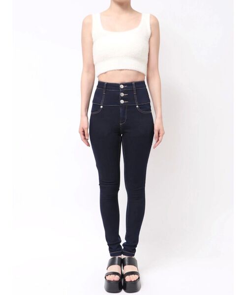 EMODA ハイウエストデニムパンツ セール】【ELDER】NUDEハイウエストデニム（デニムパンツ）｜EMODA