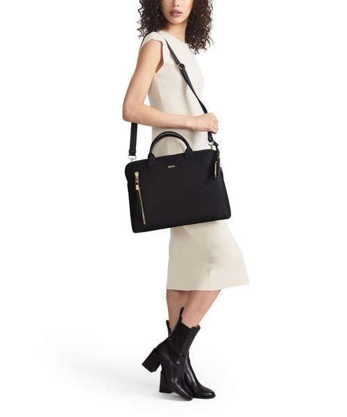 TUMI（トゥミ）の「VOYAGEUR 「ベニン」ラップトップ・キャリア（A4/PC15インチまで対応）（ビジネスバッグ・レディース・ワイン・FREE）」の2枚目の写真