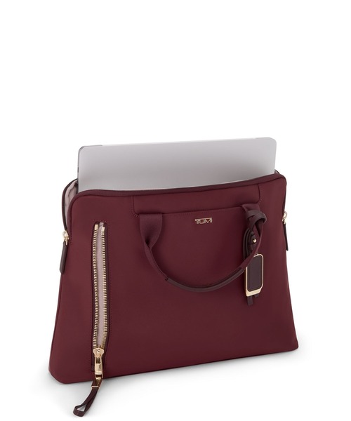 TUMI（トゥミ）の「VOYAGEUR 「ベニン」ラップトップ・キャリア（A4/PC15インチまで対応）（ビジネスバッグ・レディース・ワイン・FREE）」の4枚目の写真