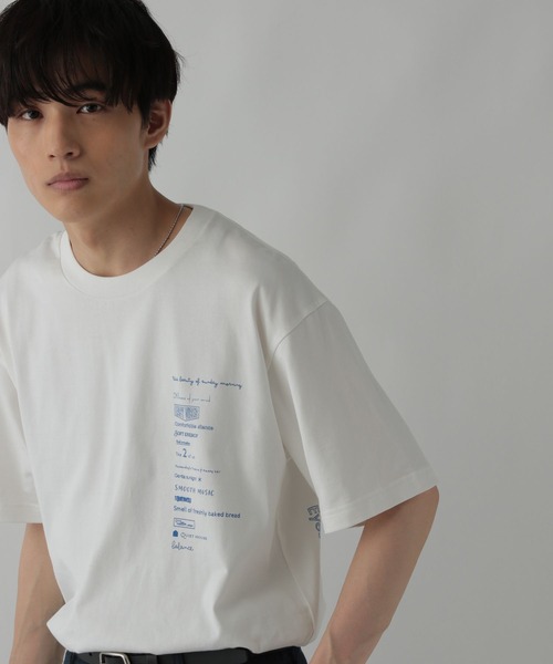 GLOBAL WORK(グローバルワーク)の「アソートコットンTシャツ/CLEAN MODE/587649(Tシャツ/カットソー・メンズ・イエロー系その他5/ブルー系その他6/ホワイト系その他5/ブラック系その他/ネイビー系8/グレー系その他5・L/M/S)」の2枚目の写真