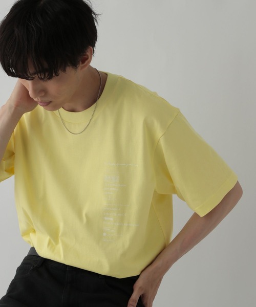 GLOBAL WORK(グローバルワーク)の「アソートコットンTシャツ/CLEAN MODE/587649(Tシャツ/カットソー・メンズ・イエロー系その他5/ブルー系その他6/ホワイト系その他5/ブラック系その他/ネイビー系8/グレー系その他5・L/M/S)」の6枚目の写真