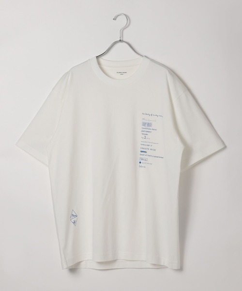 GLOBAL WORK(グローバルワーク)の「アソートコットンTシャツ/CLEAN MODE/587649(Tシャツ/カットソー・メンズ・イエロー系その他5/ブルー系その他6/ホワイト系その他5/ブラック系その他/ネイビー系8/グレー系その他5・L/M/S)」の7枚目の写真
