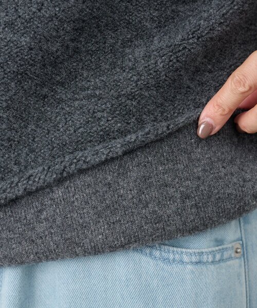 ビアズリー beardsley ZIPニットブルゾン　ライトグレー ビアズリー beardsley ZIPニットブルゾン ライトグレー ビアズリー